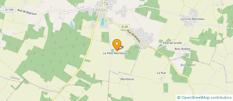 localisation de l'entreprise ASSO CAVALIERS DE LAVOUX  LAVOUX