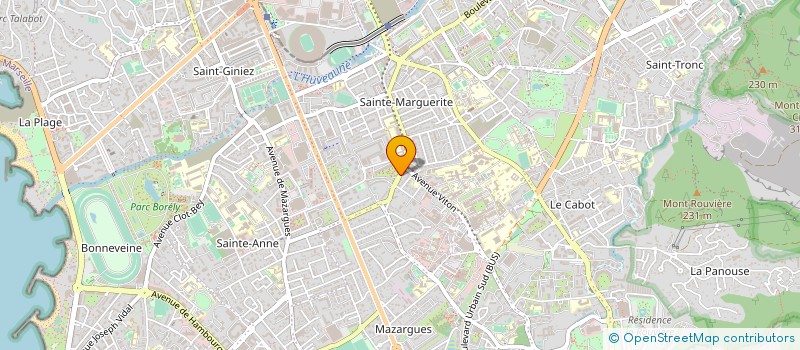 localisation de l'entreprise ASSO CENT SOC HALT GARD à MARSEILLE
