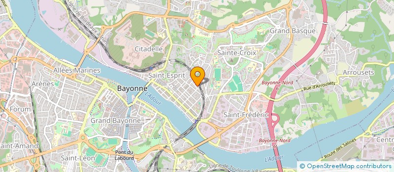 localisation de l'entreprise ASSO CHET à BAYONNE