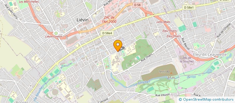 localisation de l'entreprise ASSO CIE NOMADE à LIEVIN