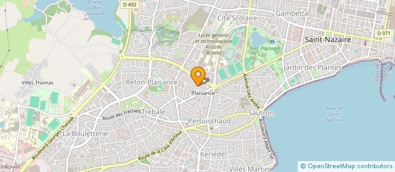 localisation de l'entreprise ASSO COA  SAINT-NAZAIRE