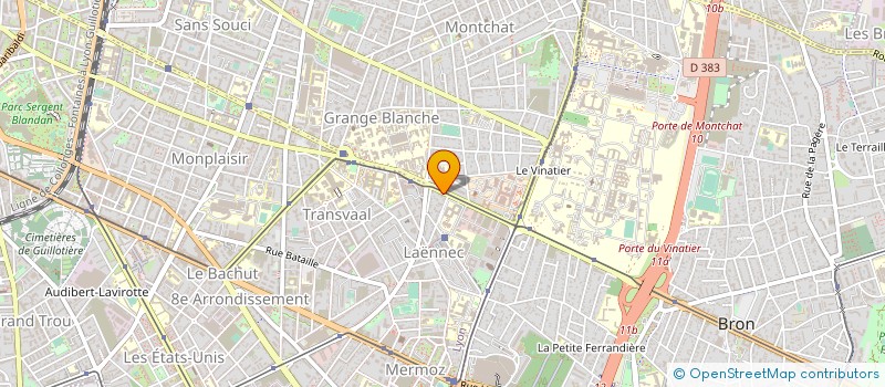 localisation de l'entreprise ASSO COLO VACA LA CHALETTAZ  LYON