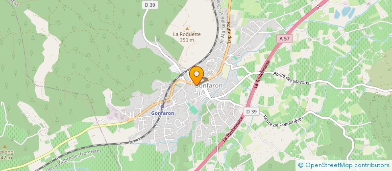 localisation de l'entreprise ASSO COMITE PERMANENT FETES GONFARON  GONFARON