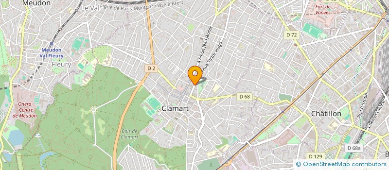 localisation de l'entreprise ASSO COMITE SPORTIF D'AEROSTATION à CLAMART