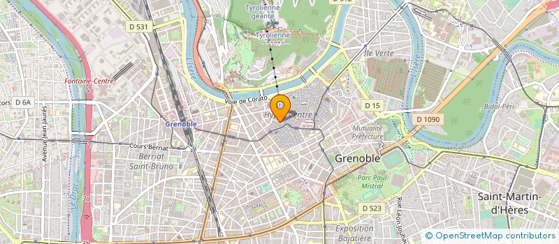 localisation de l'entreprise ASSO COMMERCANTS 3 DAUPHINS  GRENOBLE