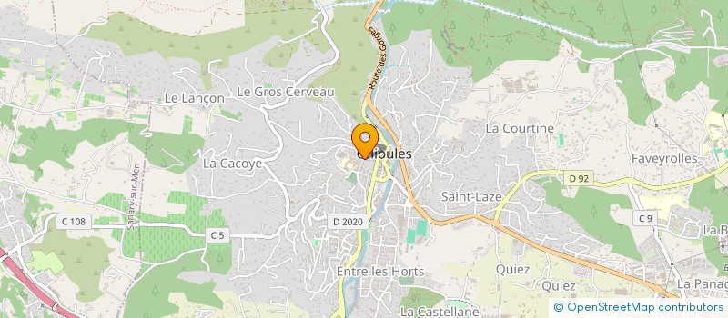 localisation de l'entreprise ASSO COMMERCANTS ARTISANS OLLIOULAIS  OLLIOULES