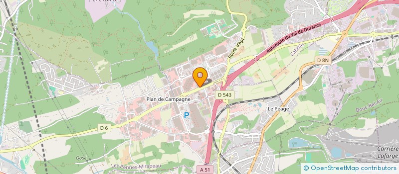 localisation de l'entreprise ASSO COMMERCANTS GAL MARCH BARNEDOUD  CABRIES