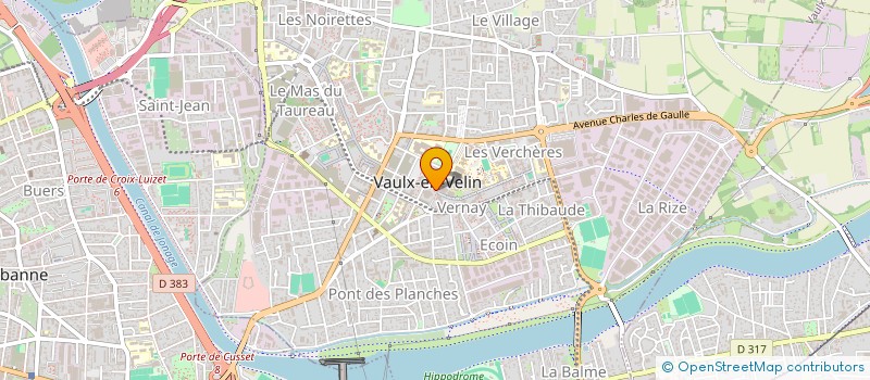 localisation de l'entreprise ASSO COMMUN PROTECT SANTE  VAULX EN VELIN
