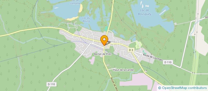 localisation de l'entreprise ASSO COMMUNALE DE CHASSE AGREEE DE HOSTENS  HOSTENS