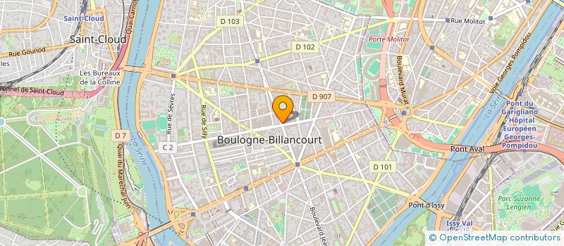 localisation de l'entreprise ASSO COMMUNICATION PROMOTION AUTOMOBILE  BOULOGNE-BILLANCOURT