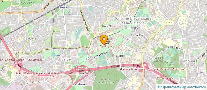 localisation de l'entreprise ASSO CONGRES AIEO BORDEAUX à PESSAC