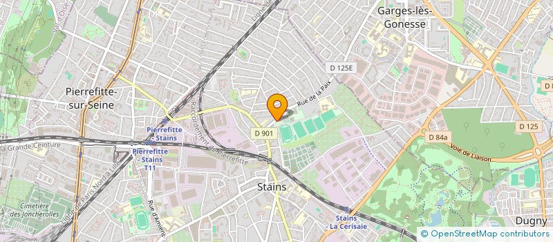 localisation de l'entreprise ASSO CONTRE LES NUISANCES SONORES FERROVIAIRES ET POUR LE RESPECT DE L'ENVIRONNEMENT à STAINS