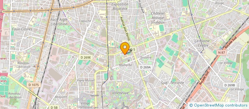 localisation de l'entreprise ASSO COOP DEVELOP LOCAL ESPACES NATURELS  GRENOBLE