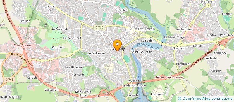localisation de l'entreprise ASSO COPRO RESIDENCE GACHOTTE DUJARDIN à AURAY