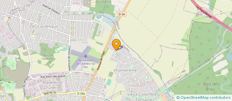 localisation de l'entreprise ASSO COURS  CHELLES