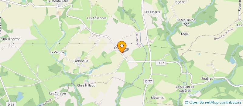 localisation de l'entreprise ASSO CREATION EN ATELIERS D'EXPRESSION  NOUZERINES