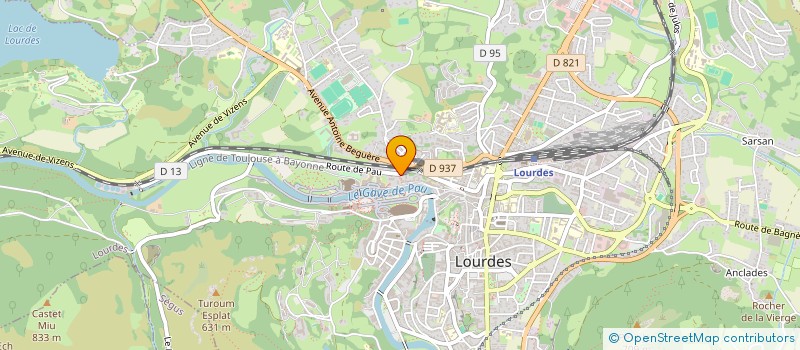 localisation de l'entreprise ASSO CROISES SACRE COEUR  LOURDES