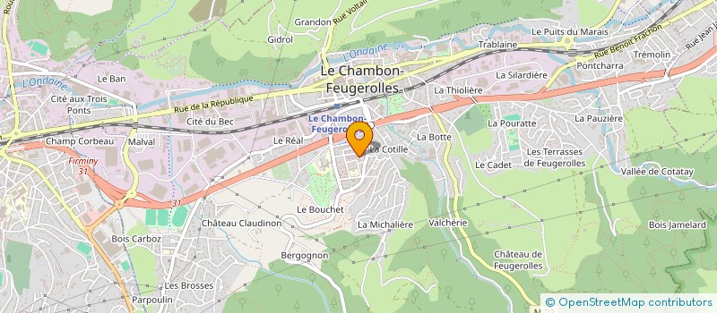 localisation de l'entreprise ASSO CTRE SOCIAUX DU CHAMBON à LE CHAMBON-FEUGEROLLES