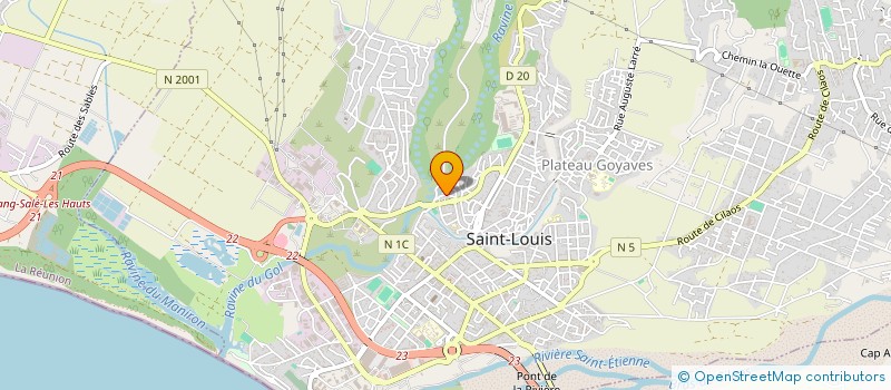 localisation de l'entreprise ASSO CULT SPORT LOISIR PLATEAU MAISON RO  SAINT-LOUIS