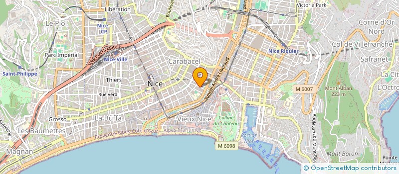 localisation de l'entreprise ASSO CULTURE VACANCE LOISIR AMIS MUTUALI à NICE