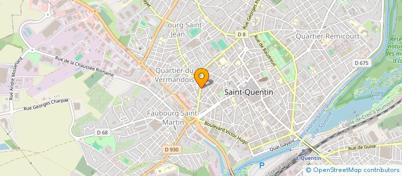 localisation de l'entreprise ASSO CULTURELLE ISRAELITE à SAINT-QUENTIN