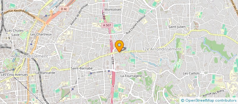 localisation de l'entreprise ASSO CULTURELLE L HARMONIE DES SENS  MARSEILLE