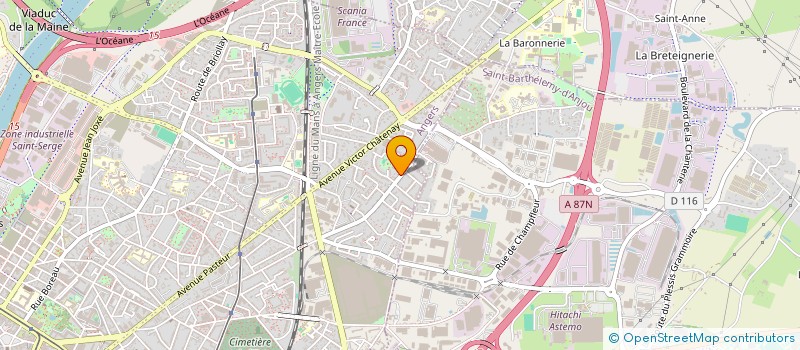 localisation de l'entreprise ASSO D'AIDE A LA MOBILITE à ANGERS