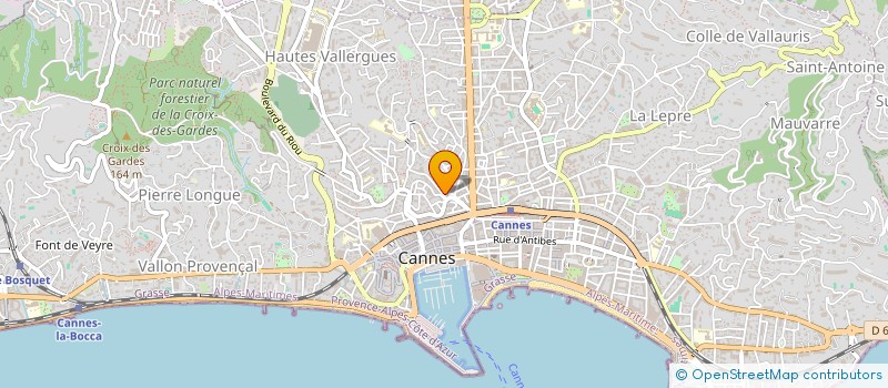 localisation de l'entreprise ASSO D'AVOCATS EGLIE RICHTERS - GAUTHIER - CRUON  CANNES