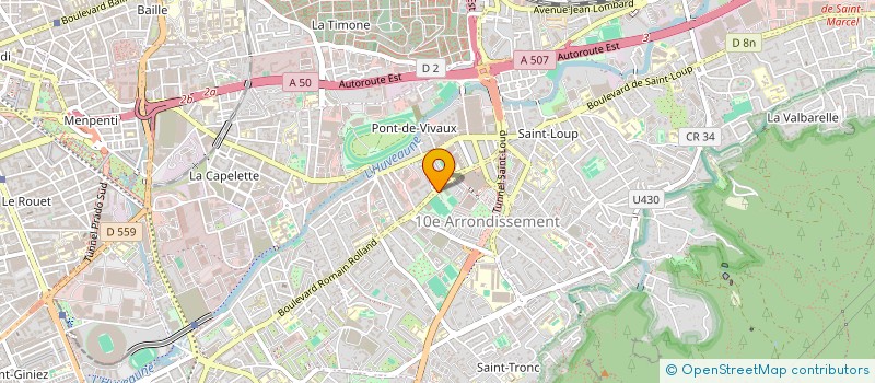 localisation de l'entreprise ASSO D EDUCATION ET D INSERTION PAR LA PRATIQUE SPORTIVE à MARSEILLE