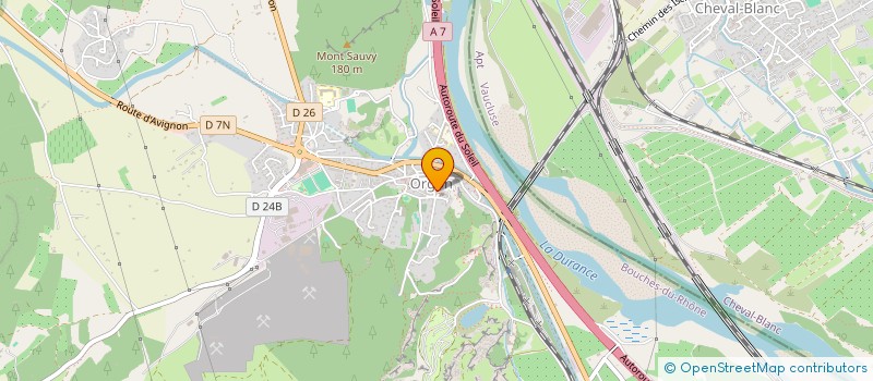 localisation de l'entreprise ASSO DE GESTION DE LA MAISON DES PAYSANS ET DU MONDE RURAL  ORGON