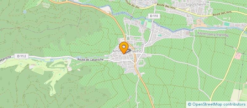 localisation de l'entreprise ASSO DE GESTION DE LA SALLE POLYVALENTE D'AMMERSCHWIHR  AMMERSCHWIHR