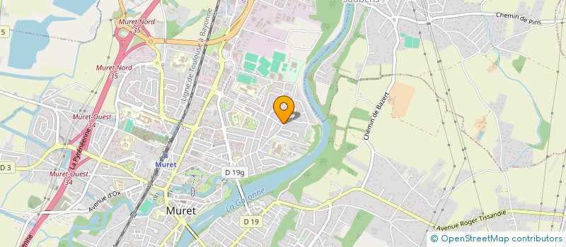 localisation de l'entreprise ASSO DE GYMNASTIQUE LE RALLIEMENT  MURET