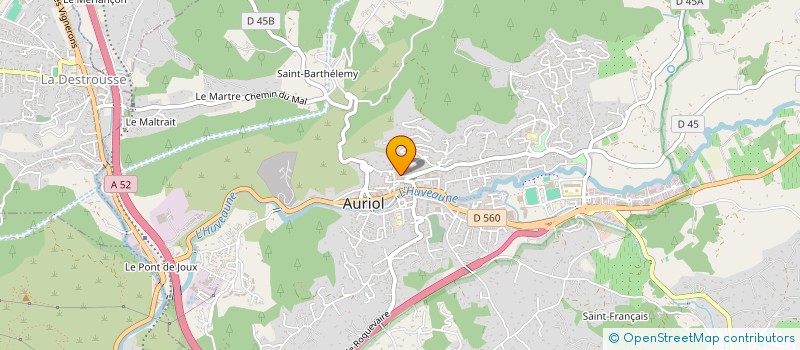 localisation de l'entreprise ASSO DE L EVEIL LOISIR FAMILLE ET SPORT  AURIOL