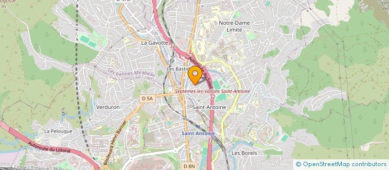 localisation de l'entreprise ASSO DE L IMPASSE DELA MARJOLAINE à MARSEILLE