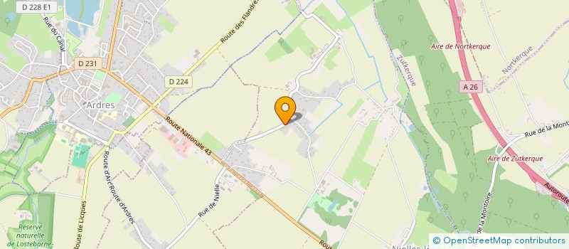 localisation de l'entreprise ASSO DE LA FERME A VOTRE ASSIETTE  NIELLES-LES-ARDRES