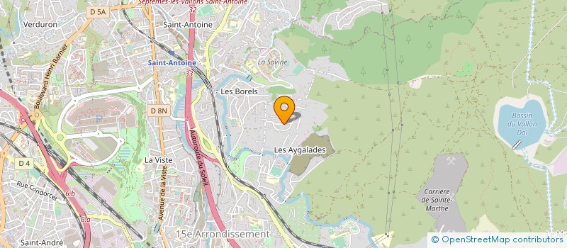 localisation de l'entreprise ASSO DE PARENTS D ELEVES DE L ENSEIGNEMENT LIBRE DE L ECOLE DE ST LOUP à MARSEILLE 15EME