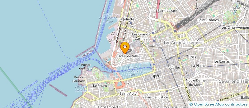 localisation de l'entreprise ASSO DE PARENTS D ELEVES DE L ENSEIGNEMENT LIBRE DE NOTRE DAME DE LA MAJOR  MARSEILLE