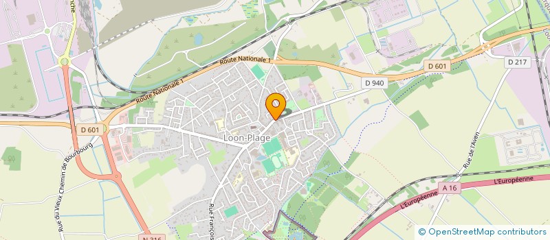 localisation de l'entreprise ASSO DE PREFIGURATION A LA CREATION D UN INSTITUT DE PROMOTION ET D APPRENTISSAGE DES LANGUES  LOON-PLAGE