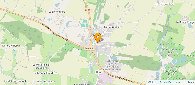 localisation de l'entreprise ASSO DE TENNIS MOUILLERONNAIS  MOUILLERON-SAINT-GERMAIN