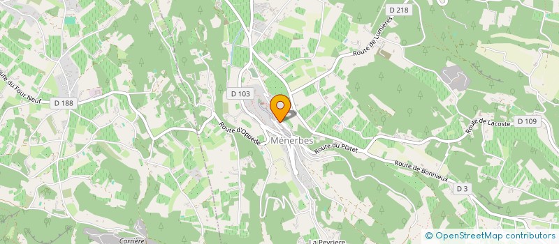 localisation de l'entreprise ASSO DECOUVRIR LES PAYS DE VAUCLUSE  MENERBES