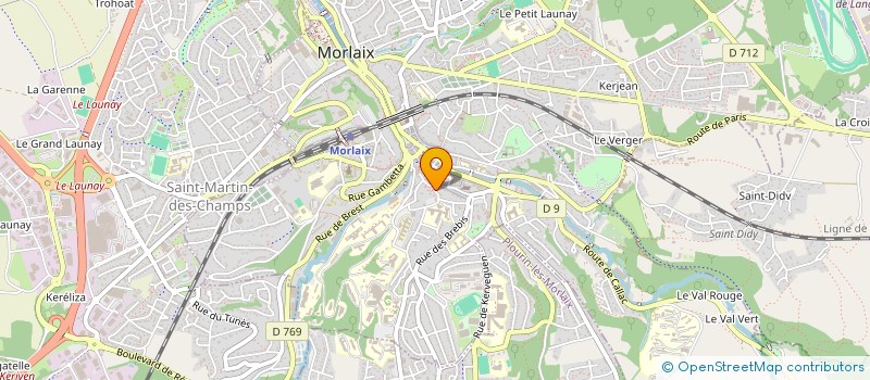 localisation de l'entreprise ASSO DEP DES SECOURISTES FRANC à MORLAIX