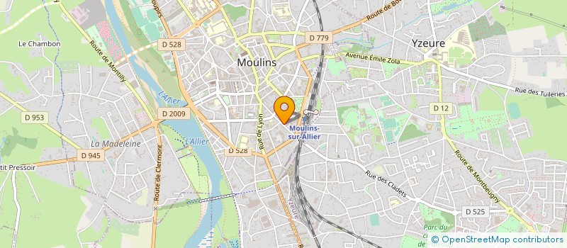 localisation de l'entreprise ASSO DEPART INFORMATION SUR LE LOGEMENT à MOULINS