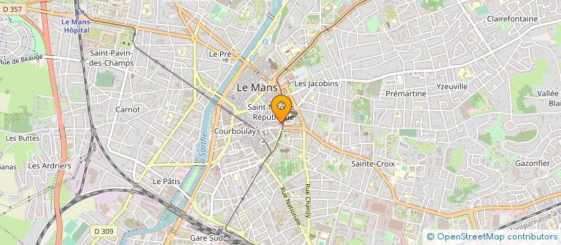 localisation de l'entreprise ASSO DEPARTEMENTALE DOMICILE SERVICES à LE MANS