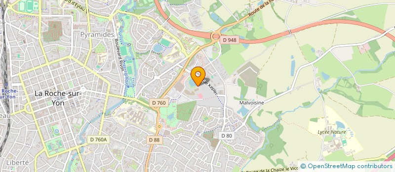 localisation de l'entreprise ASSO DEPARTEMENTALE ELEVES SAPEURS POMPIERS VENDEE  ROCHE SUR YON (LA)