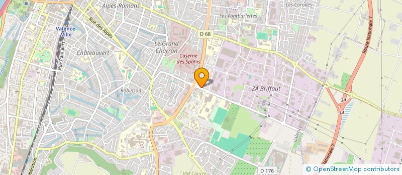 localisation de l'entreprise ASSO DEPARTEMENTALE EMPLOI FORMATION 26 à VALENCE