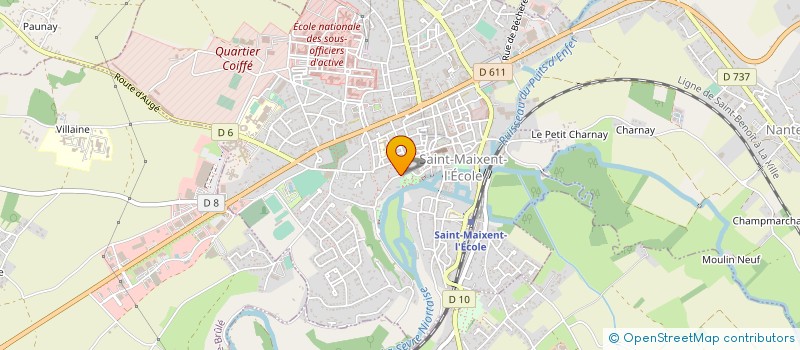 localisation de l'entreprise ASSO DES AMIS DE L HOPITAL  SAINT-MAIXENT-L'ECOLE