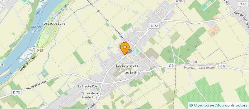 localisation de l'entreprise ASSO DES AMIS DE LA CANTINE  VINEUIL