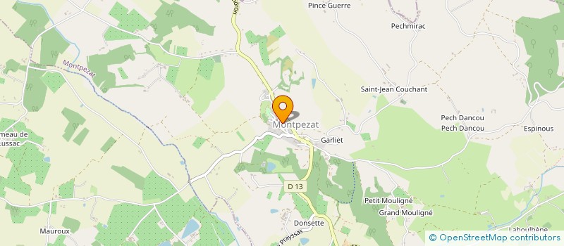 localisation de l'entreprise ASSO DES AMIS DE SAINT-JEAN ET DES VIEILLES PIERRES DE MONTPEZAT- D'AGENAIS  MONTPEZAT