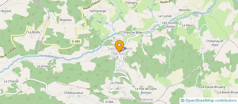 localisation de l'entreprise ASSO DES ANCI PRIS DE GUERRE  VAUGNERAY