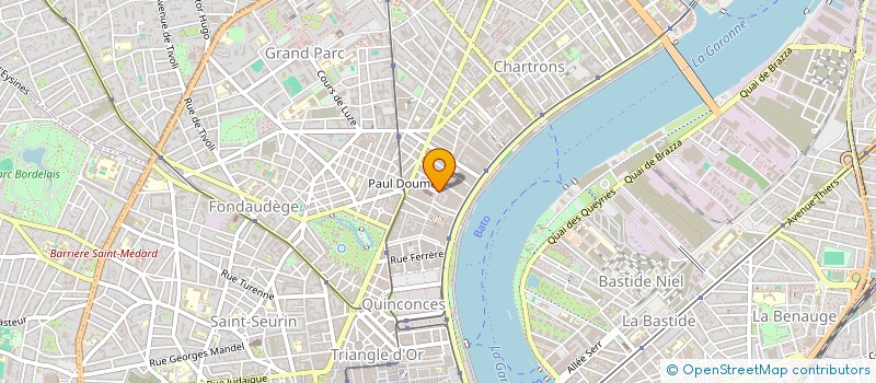 localisation de l'entreprise ASSO DES BROCANTEURS DES CHARTRONS  BORDEAUX